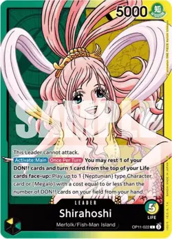 Shirahoshi OP11-022 L | A Fist Of Divine Speed Near Mint One Piece TCG Card - Image 1