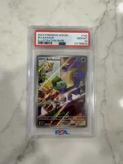 Bulbasaur Stellar Crown Illustration PSA 10 Rare Card 143/142 - Image 1
