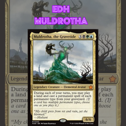 EDH - Muldrotha Graveyard, MTG Commander Deck, Bracket 2-3, Sultai - Image 1