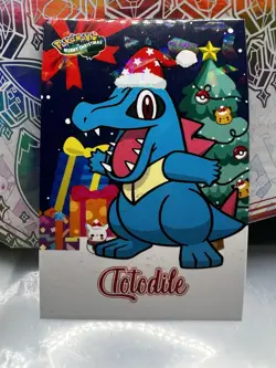 Pokemon Merry Christmas Card Database Totodile - Image 1