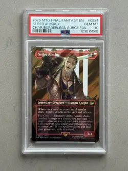 Seifer Almasy #0534 Borderless Surge Foil - MTG - Final Fantasy FIN ~ PSA 10 ~ - Image 1