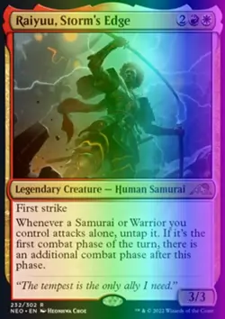 MTG Raiyuu, Storm's Edge (232/572) Kamigawa Neon Dynasty LP FOIL - Image 1