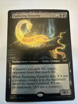 Enduring Tenacity (Extended Art) Duskmourn: House of Horror Foil 374 MtG - Image 1