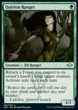 MTG Magic the Gathering Quirion Ranger (285/632) Modern Horizons 2 NM - Image 1