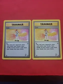 Pokemon: Lass #75/102 Base Set 2 1999 Rare Non-holo Vintage WOTC - LP - T50 (2) - Image 1