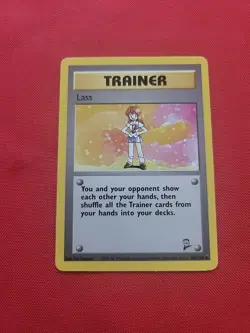 Pokemon: Lass #75/102 Base Set 2 1999 Rare Non-holo Vintage WOTC - LP - T50 (2) - Image 3