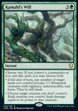 MTG Magic the Gathering Kamahl's Will (238/743) Commander Legends NM - Image 1