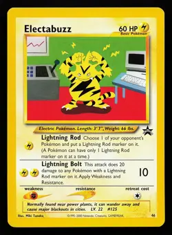 Electabuzz 46 WOTC Black Star Promo Pokemon Card - Image 1