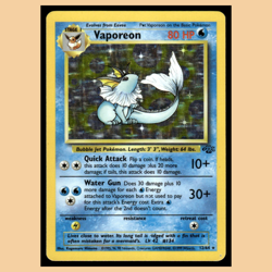 Vaporeon #12 1999 Classic - Jungle Stage 1/Rare Holo Pokemon Card EX - Image 1