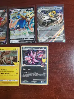Pokemon 5 Card Lot Holos EX, V And Rare Cards , Great Value Set Building Lot15 - Image 3