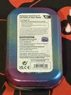 Pokemon TCG Scarlet & Violet PRISMATIC EVOLUTIONS VAPOREON Mini Tin NEW & SEALED - Image 2
