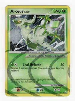 2009 Pokemon Arceus AR2 Platinum Holo Rare Swirl MP (See Desc) - Image 1