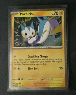 Pachirisu Cosmos Holo Black Star Promo - SVP158 - Scarlet & Violet Pokemon 2024 - Image 1