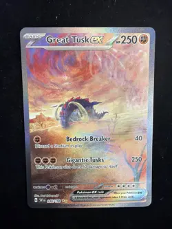 Great Tusk ex 246/198 Scarlet & Violet Base Set Holo Full Art Pokemon TCG - Image 1