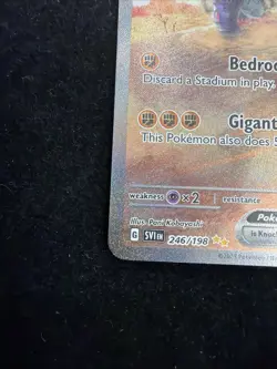 Great Tusk ex 246/198 Scarlet & Violet Base Set Holo Full Art Pokemon TCG - Image 3