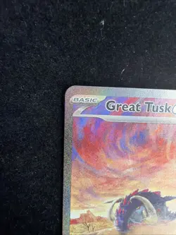 Great Tusk ex 246/198 Scarlet & Violet Base Set Holo Full Art Pokemon TCG - Image 5