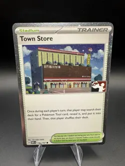 Play! Pokemon Prize Pack 6 Obsidian Flames Cosmo Holo 196/197 Town Store - NM - Image 1