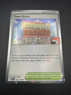 Play! Pokemon Prize Pack 6 Obsidian Flames Cosmo Holo 196/197 Town Store - NM - Image 4