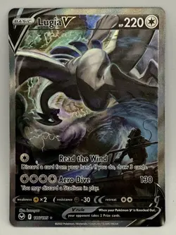 Lugia V Alt Full Art Ultra Rare - 186/195 - Silver Tempest Pokemon 2022 - Image 1