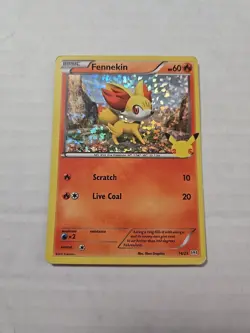 Fennekin McDonalds Pokemon 25th Anniversary promo Holo - Image 1