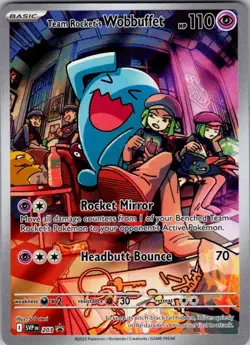 Pokemon | SV: Scarlet & Violet Promo Cards | Team Rocket's Wobbuffet | 203 | NM - Image 1