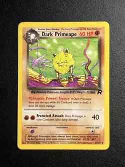 Dark Primeape 43/82 UC TCG Team Rocket Pokemon Card NM - Image 1