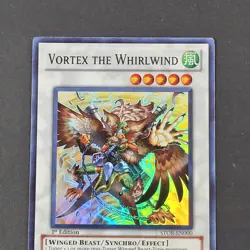 Yugioh TCG - Vortex The Whirlwind - STOR-EN000 - NM - 1st Ed - Super Rare - 2011 - Image 5