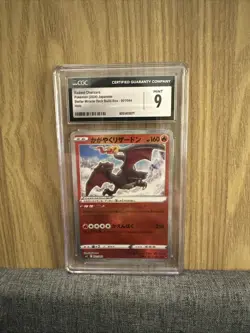 CGC 9 Radiant Charizard 001/044 Stellar Miracle Deck Build Box svK Pokemon Card - Image 1