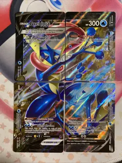 Greninja V-Union Promo Pokemon SWSH 155, 156, 157, 158 (4 Cards Total) NM - Image 1