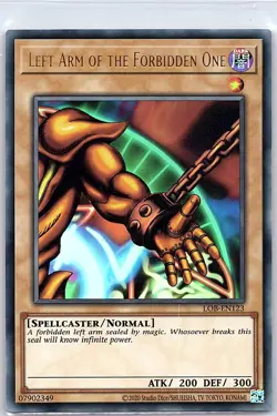 Left Arm of the Forbidden One LOB-EN123 Legend Blue Eyes - Yu Gi Oh Card - NM - Image 1