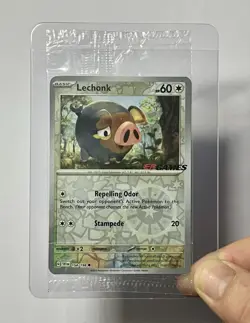 Lechonk 154/198 •SEALED• Reverse Holo EB Games Promo 2023 Pokemon Card - Image 3