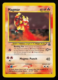 Magmar 44 WOTC Black Star Promo Pokemon Card - Image 1