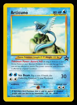 Articuno 48 WOTC Black Star Promo Pokemon Card - Image 1