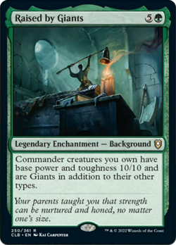 Raised by Giants FOIL Commander Legends: Battle for Baldur's Gate NM ABUGames - Image 1