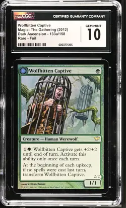 WOLFBITTEN CAPTIVE Dark Ascension Foil Rare CGC 10 Gem Mint MTG [Nostalgium] - Image 1