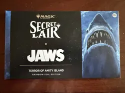 MTG Secret Lair x Jaws Terror of Amity Island RAINBOW FOIL Edition - Sealed - Image 1