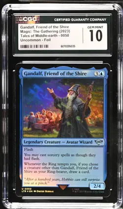 GANDALF, FRIEND OF THE SHIRE Lord of the Rings Foil CGC 10 MTG - Image 1