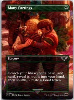 Magic the Gathering Many Partings Borderless The Lord of the Rings x1 MTG - Image 1