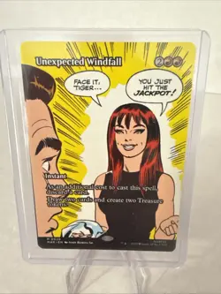 MTG - Unexpected Windfall - Borderless - Marvels Spiderman - Non Foil - NM - Image 1