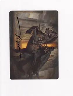 2023 MTG MAGIC THE GATHERING LORD OF THE RINGS ART SERIES GOLD STAMPED 53 NAZGUL - Image 1