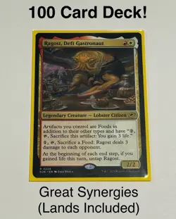 Magic: Ragost, Deft Gastronaut - 100 Card Custom Commander Deck. - Image 1