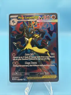 Pokemon TCG Mega Lucario EX 160/132 Ultra Rare Holo NM Mega Evolutions Full Art - Image 1