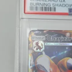 CHARIZARD GX (PSA 8) Pokemon Sun & Moon Burning Shadows 20/147 (Cracked Case) - Image 5