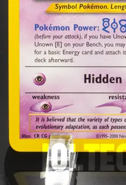 Pokemon TCG Card - Unown [G] 27/105 Neo Destiny Rare Vintage - Image 4