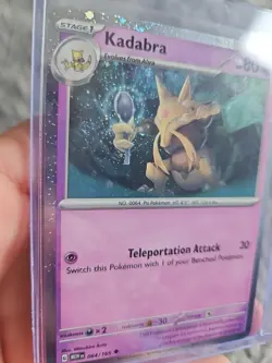 Kadabra 064/165 Scarlet & Violet 151 Cosmos Holo Rare Holo Pokemon PACK FRESH - Image 3