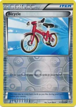 Lightly Played Bicycle - 117/135 - Uncommon - Reverse Holo Pokemon Plasma Storm - Image 1