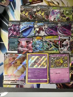 Pokemon 28 Card lot EX GX VMAX HYPER RARE GOLD BABY SHINY lot Various Sets LP MP - Image 2
