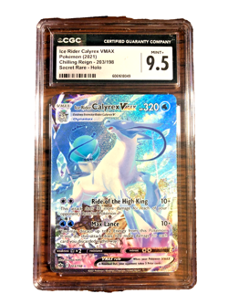 Ice Rider Calyrex VMAX SR #203 - CGC MINT+ 9.5 - Chilling Reign - Pokemon TCG - Image 1