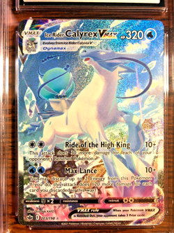 Ice Rider Calyrex VMAX SR #203 - CGC MINT+ 9.5 - Chilling Reign - Pokemon TCG - Image 2
