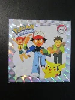 PIKACHU ASH & FRIENDS PR25 POKEMON ARTBOX STICKER PRIZM SERIES 1 1999 NM - Image 1